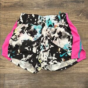 Nike Girls Floral Athletic Shorts